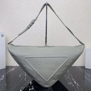 Large Leather Prada Triangle Bag