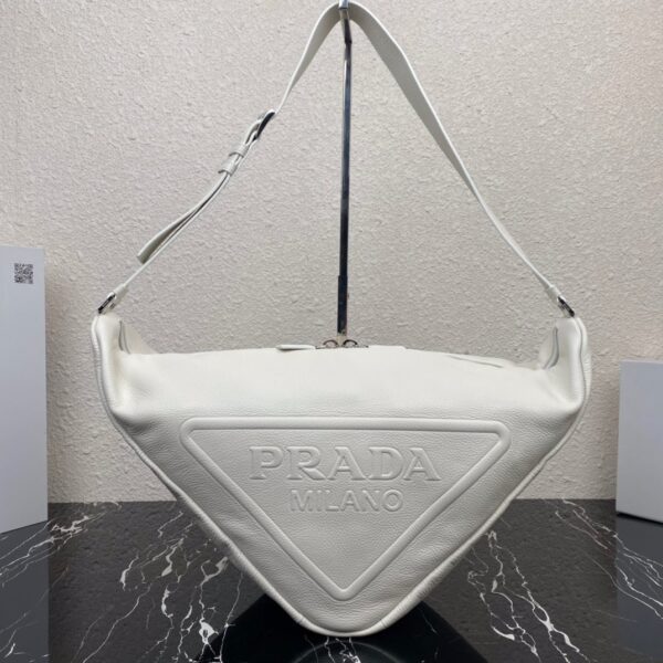 Large Leather Prada Triangle Bag
