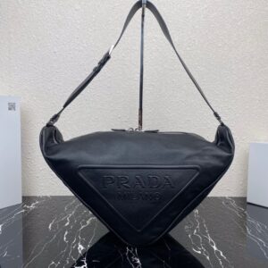 Large Leather Prada Triangle Bag