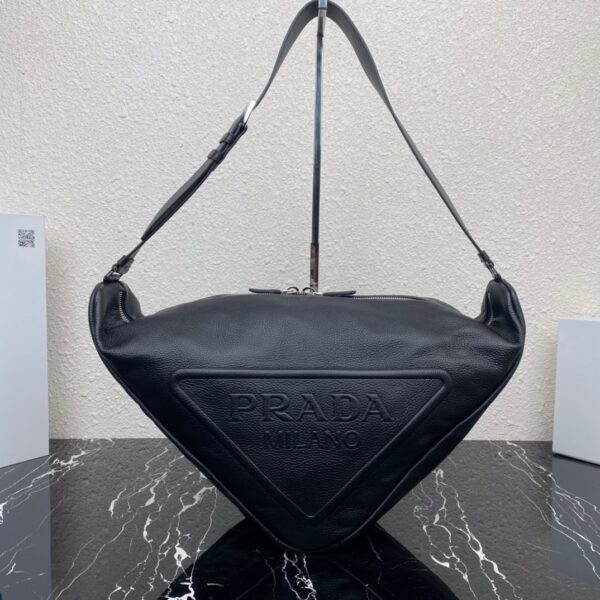 Large Leather Prada Triangle Bag
