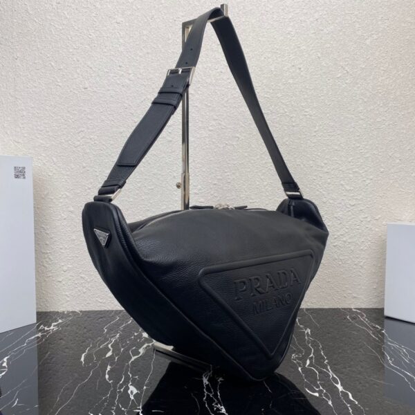 Large Leather Prada Triangle Bag