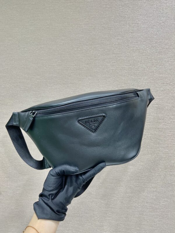 Prada Black Leather Belt Bag