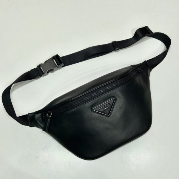 Prada Black Leather Belt Bag