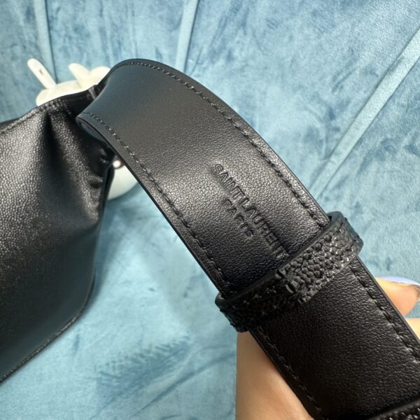 YSL CASSANDRE CLASSIC BELT BAG IN GRAIN DE POUDRE EMBOSSED LEATHER
