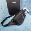 YSL CASSANDRE CLASSIC BELT BAG IN GRAIN DE POUDRE EMBOSSED LEATHER