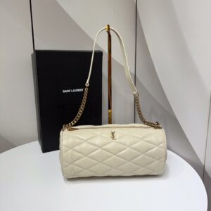 YSL SADE SMALL TUBE BAG IN QUILTED LAMBSKIN