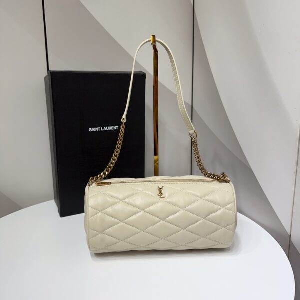 YSL SADE SMALL TUBE BAG IN QUILTED LAMBSKIN