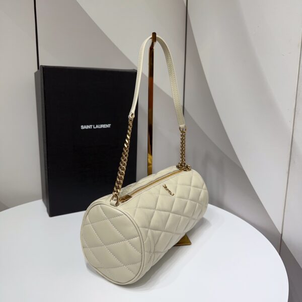 YSL SADE SMALL TUBE BAG IN QUILTED LAMBSKIN
