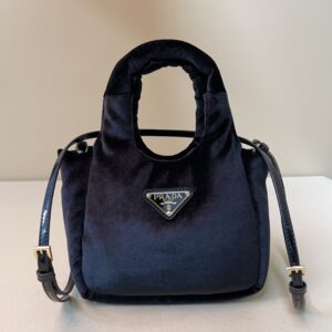 Prada Padded velvet mini handbag