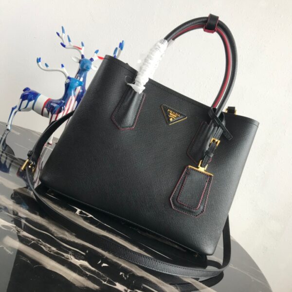 Prada Medium Saffiano Leather Double Prada Bag