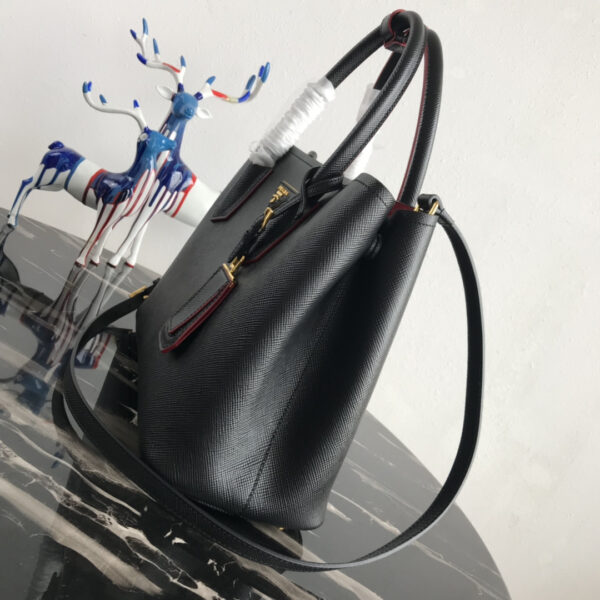 Prada Medium Saffiano Leather Double Prada Bag