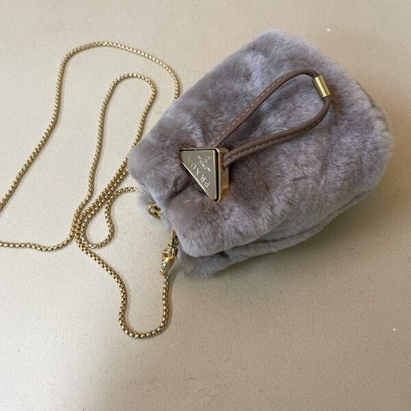 Prada Shearling mini-pouch