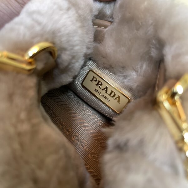 Prada Shearling mini-pouch