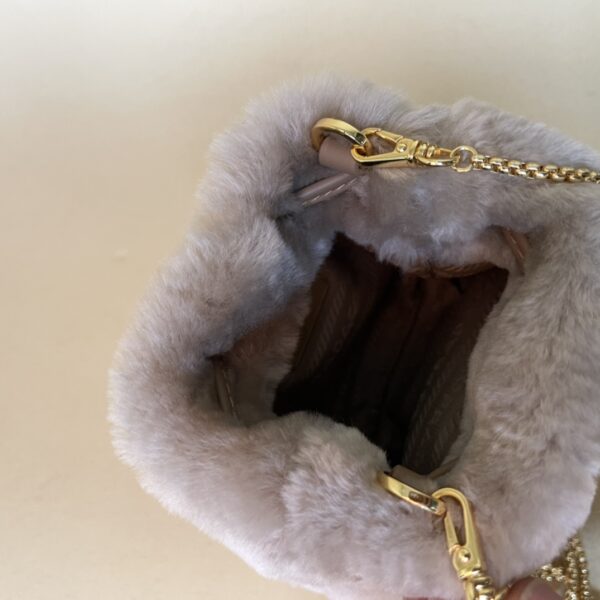 Prada Shearling mini-pouch