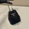 Prada Crystal Embellished Satin Mini-pouch