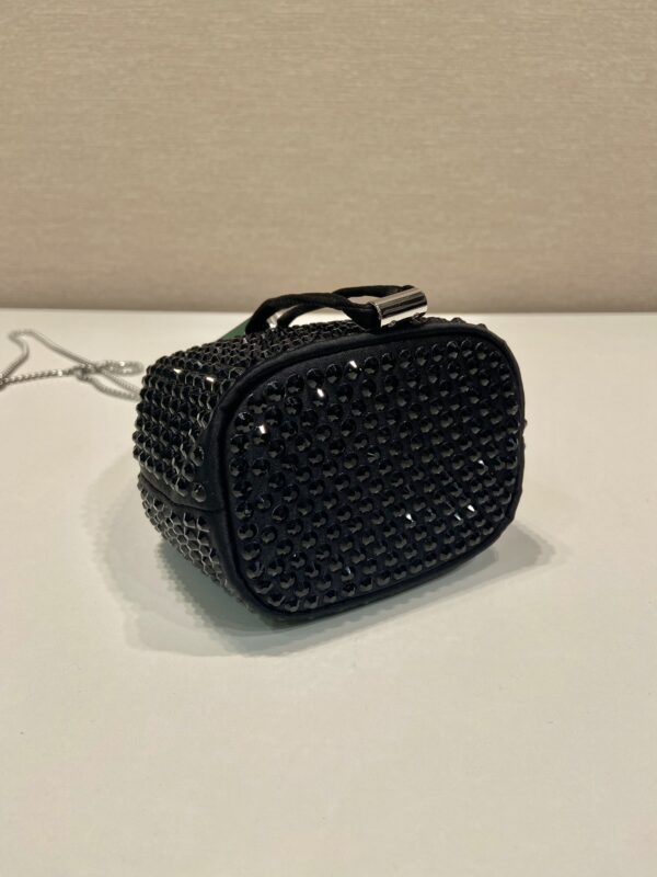 Prada Crystal Embellished Satin Mini-pouch