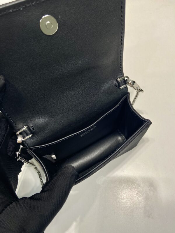 Prada Cardholder with shoulder strap and crystals