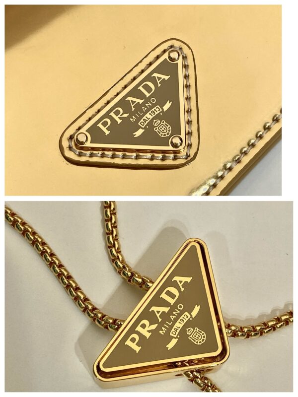 Prada Cardholder with shoulder strap and crystals
