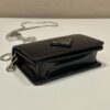 Prada Cardholder with shoulder strap and crystals
