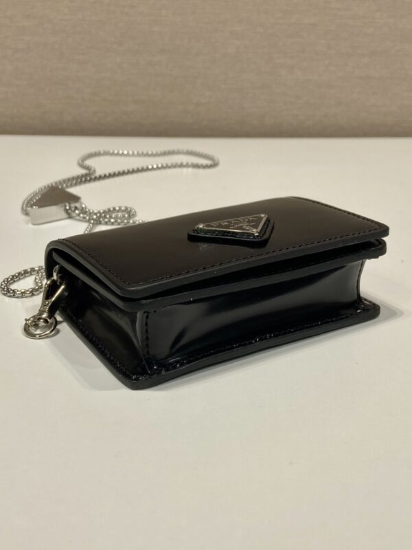 Prada Cardholder with shoulder strap and crystals