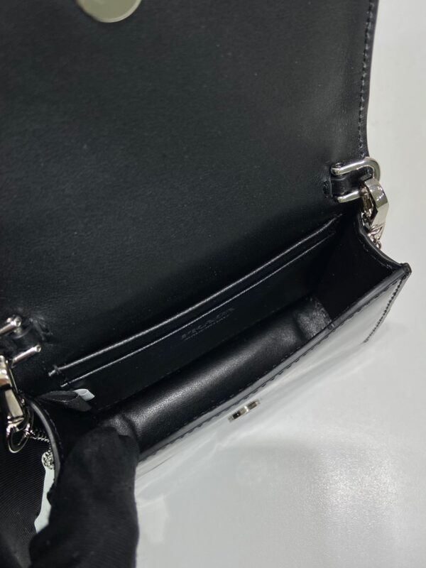 Prada Cardholder with shoulder strap and crystals