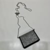 Prada Cardholder with shoulder strap and crystals