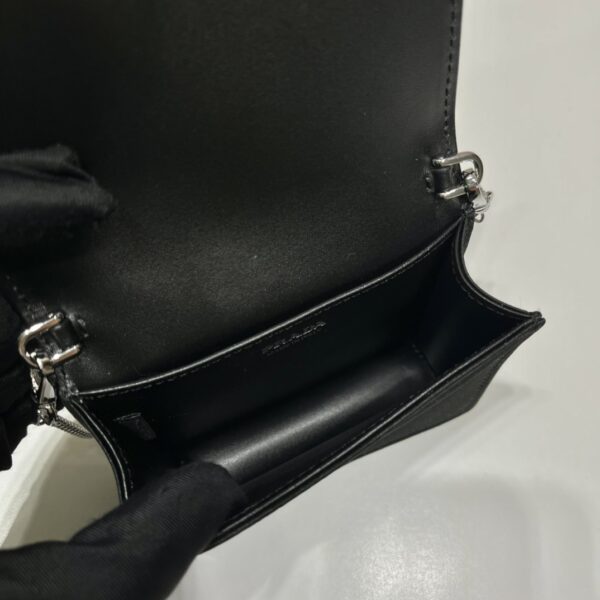 Prada Cardholder with shoulder strap and crystals