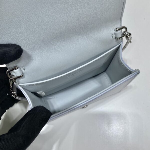 Prada Cardholder with shoulder strap and crystals