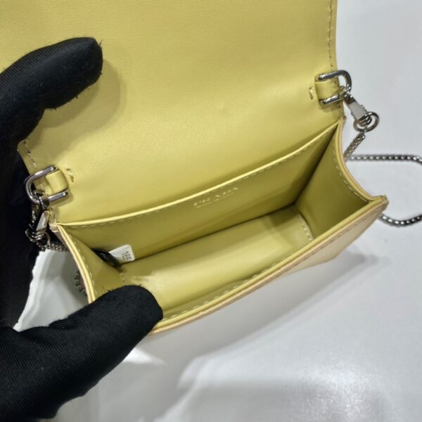 Prada Cardholder with shoulder strap and crystals