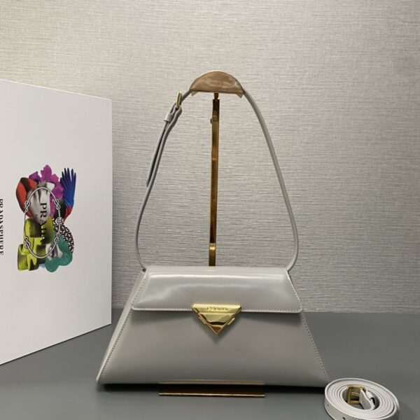 Prada Medium brushed leather handbag