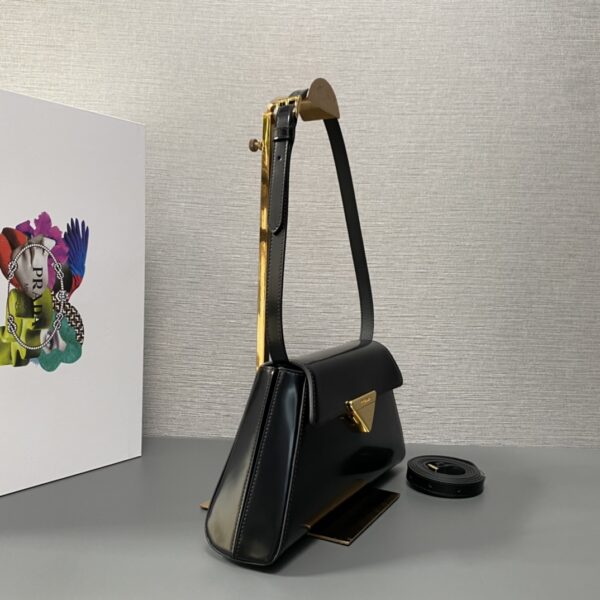 Prada Medium brushed leather handbag
