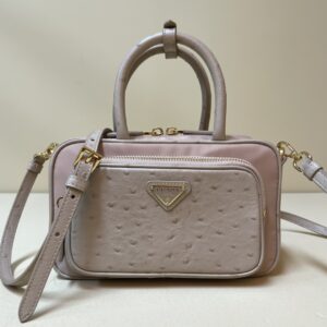 Prada Re-Nylon and leather two-handle bag