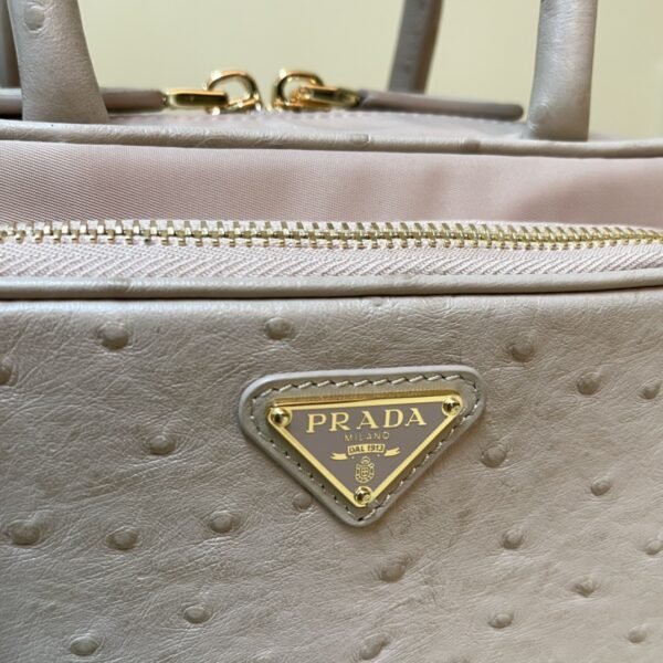 Prada Re-Nylon and leather two-handle bag