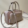Prada Re-Nylon and leather two-handle bag