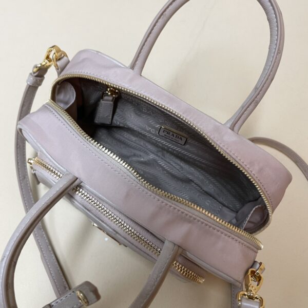 Prada Re-Nylon and leather two-handle bag