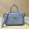 Prada Re-Nylon and leather two-handle bag