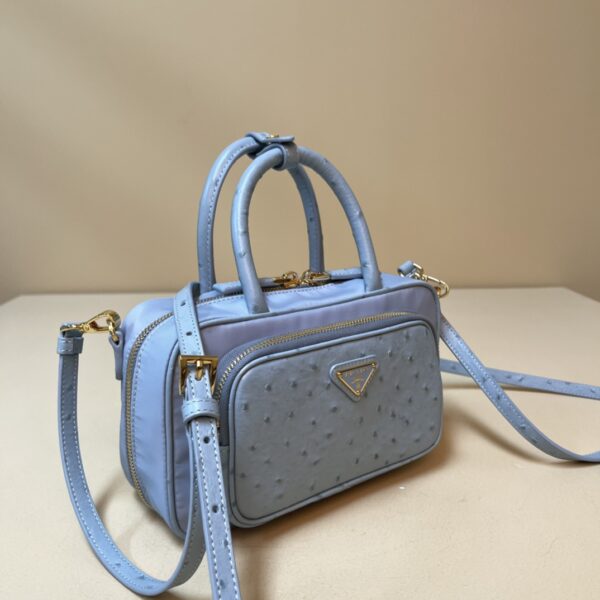 Prada Re-Nylon and leather two-handle bag