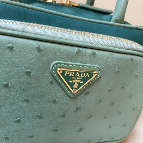 Prada Re-Nylon and leather two-handle bag