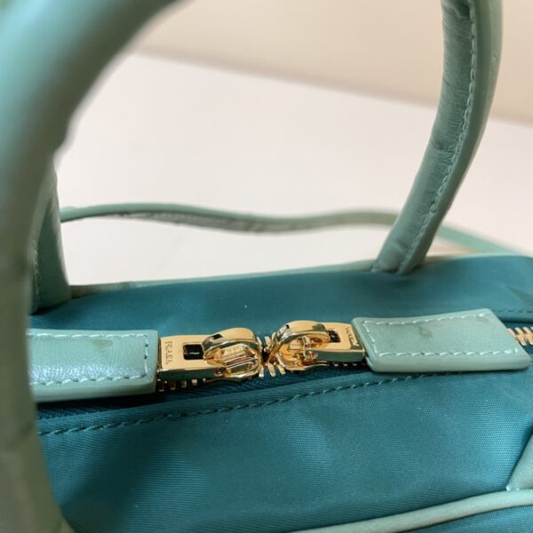 Prada Re-Nylon and leather two-handle bag