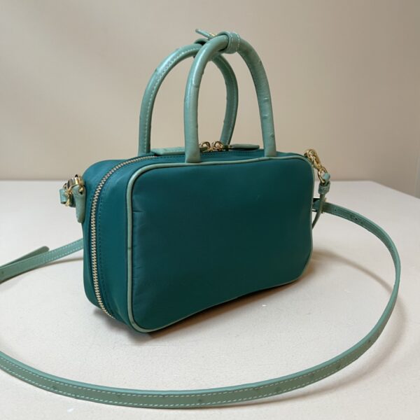 Prada Re-Nylon and leather two-handle bag