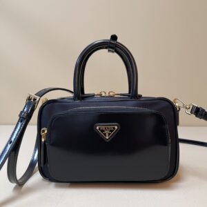 Prada Re-Nylon and leather two-handle bag