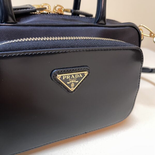 Prada Re-Nylon and leather two-handle bag