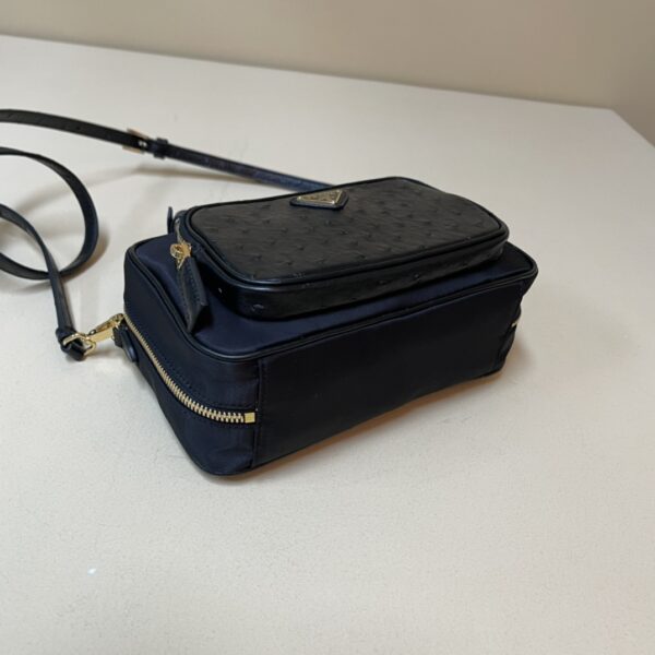 Prada Re-Nylon and leather two-handle bag
