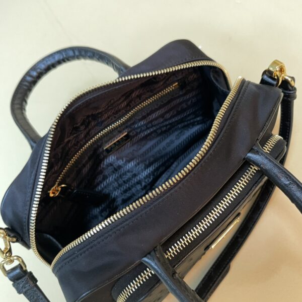 Prada Re-Nylon and leather two-handle bag