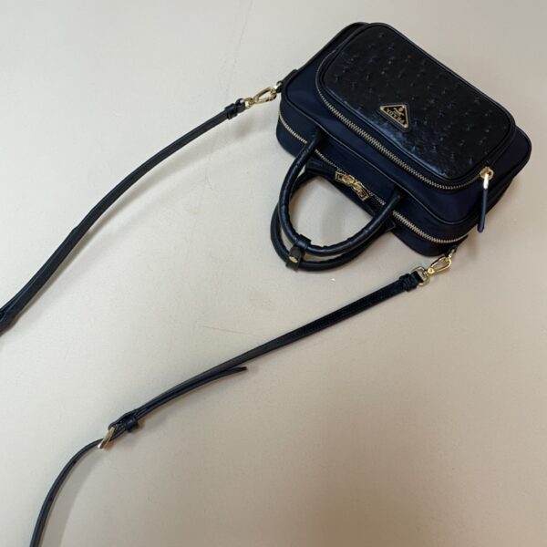 Prada Re-Nylon and leather two-handle bag