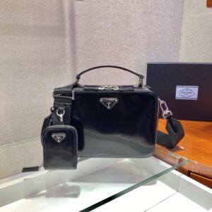 Medium Prada Brique Saffiano leather bag