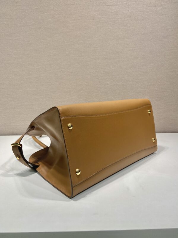 Prada Large leather tote bag with buckles