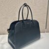 Prada Large leather tote bag with buckles