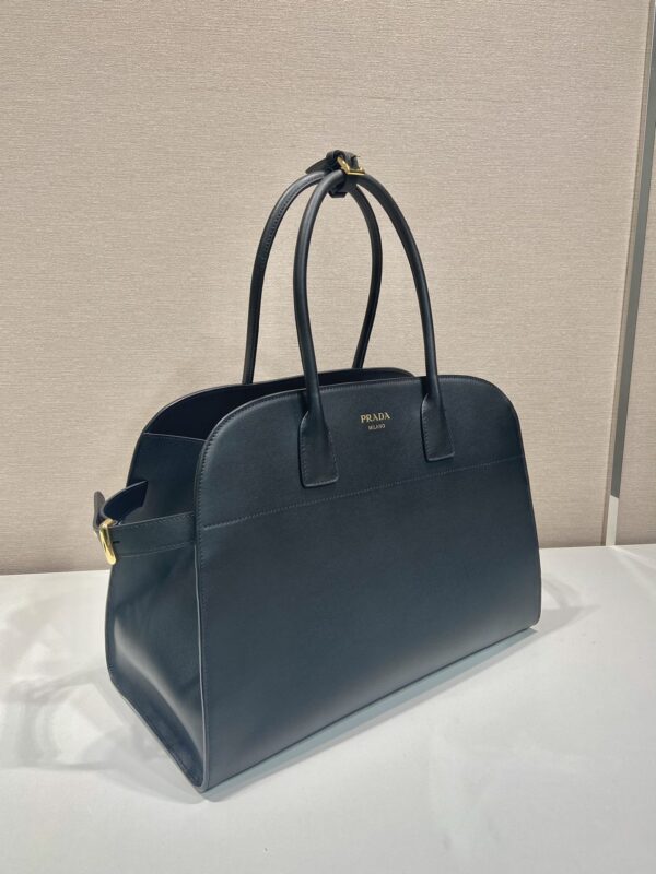Prada Large leather tote bag with buckles