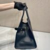 Prada Large leather tote bag with buckles